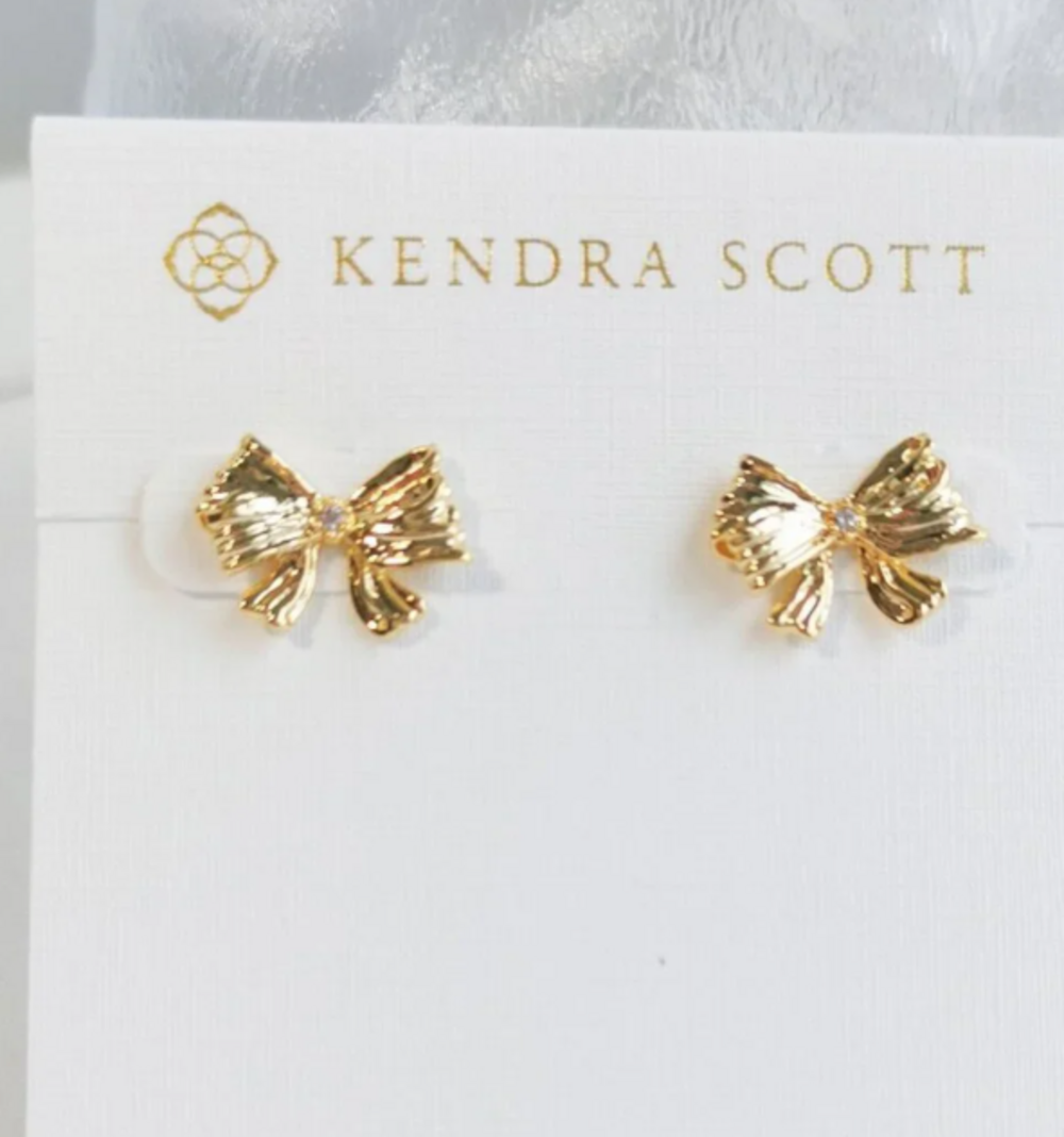 Kendra Scott Gold Bow Stud Earrings